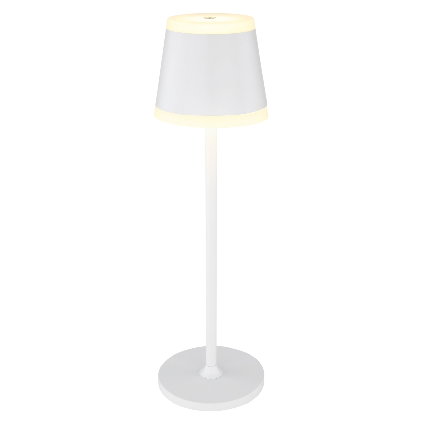 Globo - LED Dimbare oplaadbare touch tafellamp LED/4,6W/230V 1800 mAh USB IP54 wit