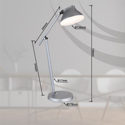 Globo - Dimbaar LED touch tafellampje LED/8W/230V