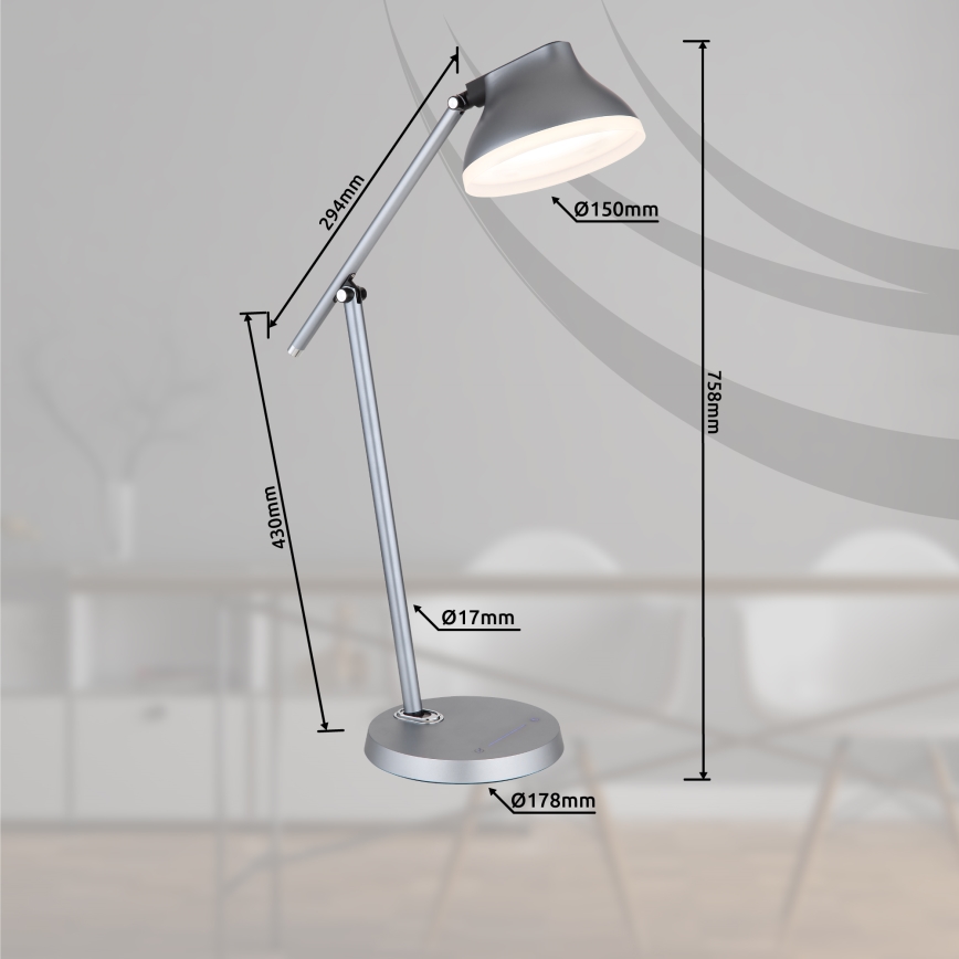 Globo - Dimbaar LED touch tafellampje LED/8W/230V