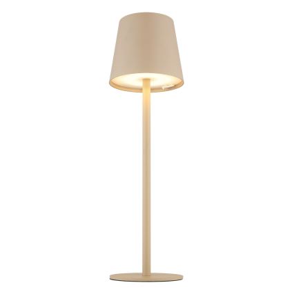 Globo - LED Dimbaar aanraken buitenshuis lamp LED/3W/3,7V IP44 1800 mAh USB beige