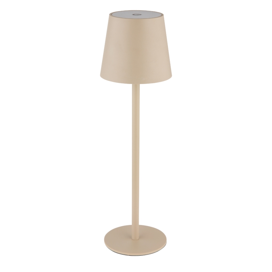 Globo - LED Dimbaar aanraken buitenshuis lamp LED/3W/3,7V IP44 1800 mAh USB beige