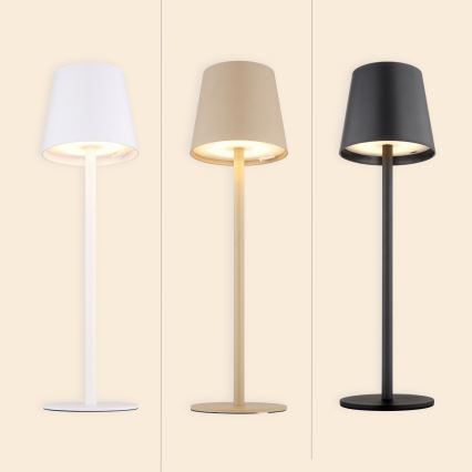 Globo - LED Dimbaar aanraken buitenshuis lamp LED/3W/3,7V IP44 1800 mAh USB beige