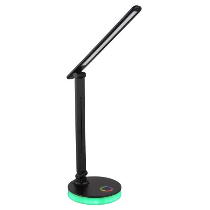Globo - LED RGBW Dimbare touch tafellamp LED/5W/230V + LED/2W 2700K/4000K/6500K zwart