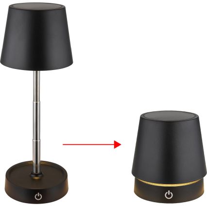 Globo - Dimbare tafellamp met aanraakbediening en oplaadfunctie LED/1,2W/5V 1200 mAh