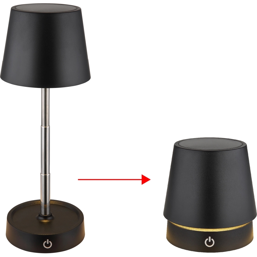 Globo - Dimbare tafellamp met aanraakbediening en oplaadfunctie LED/1,2W/5V 1200 mAh