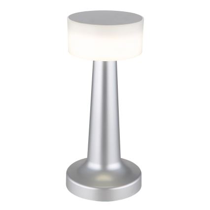 Globo - Dimbaar LED touch tafellampje LED/1W/3,7V 2700K/4000K/6500K 800 mAh USB mat chroom
