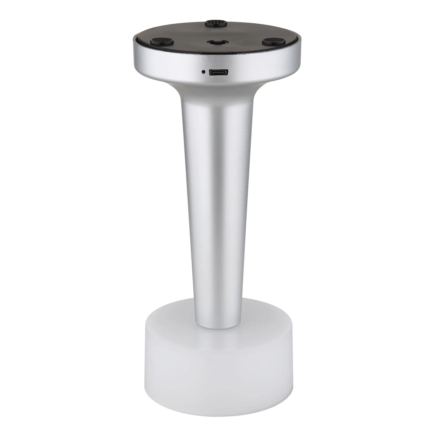 Globo - Dimbaar LED touch tafellampje LED/1W/3,7V 2700K/4000K/6500K 800 mAh USB mat chroom
