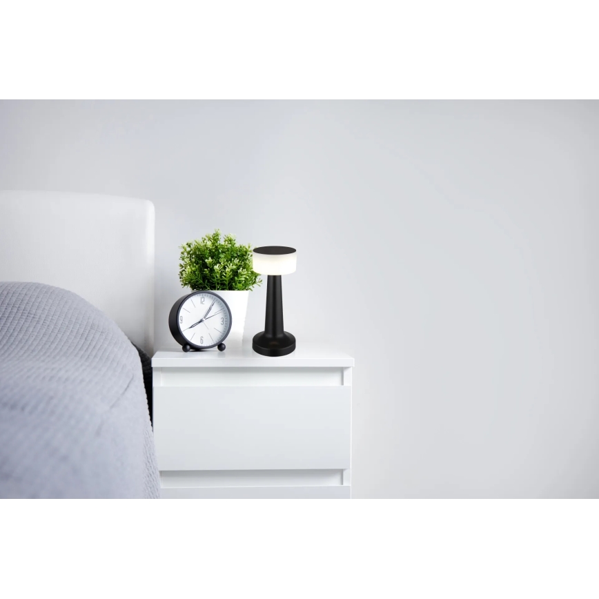 Globo - Dimbaar LED touch tafellampje LED/1W/3,7V 2700K/4000K/6500K 800 mAh USB zwart