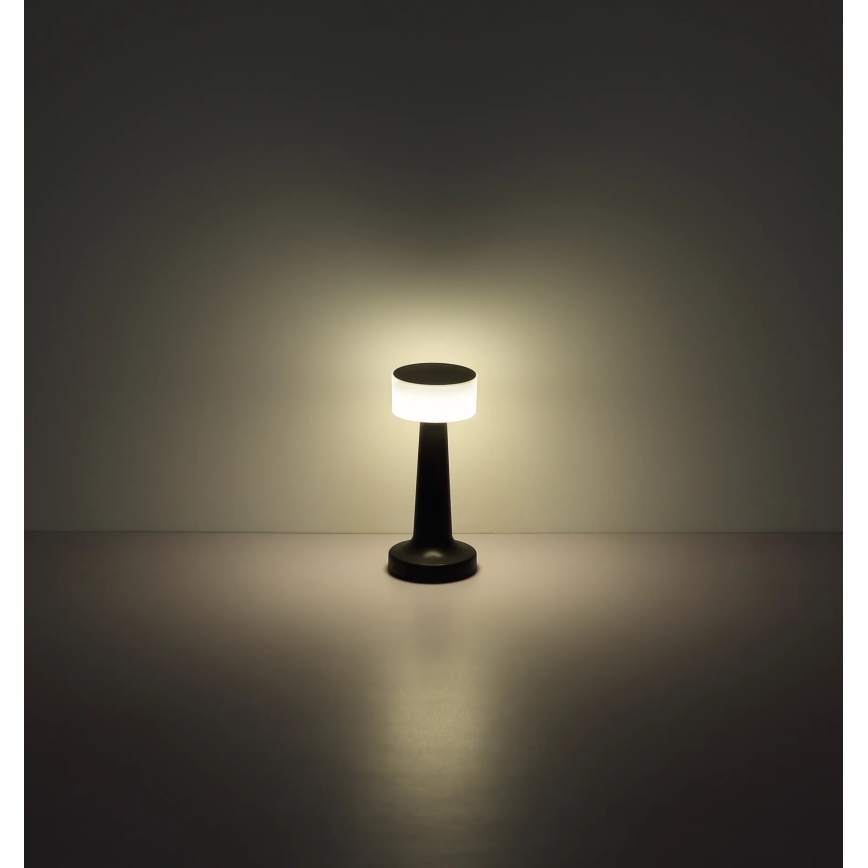 Globo - Dimbaar LED touch tafellampje LED/1W/3,7V 2700K/4000K/6500K 800 mAh USB zwart