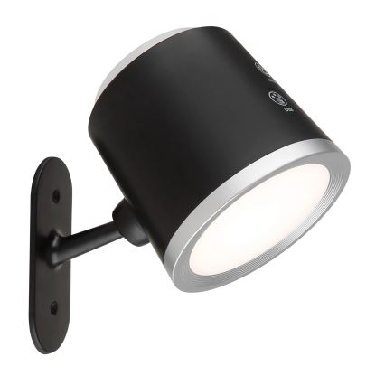 Globo - Dimbaar LED touch tafellampje 4in1 LED/6W/3,7V 3000K/4000K/6500K 1500 mAh USB zwart