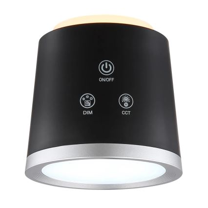 Globo - Dimbaar LED touch tafellampje 4in1 LED/6W/3,7V 3000K/4000K/6500K 1500 mAh USB zwart