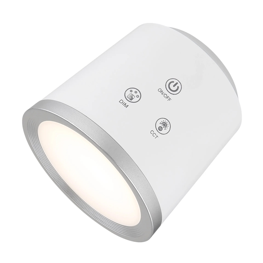 Globo - Dimbaar LED touch tafellampje 4in1 LED/6W/3,7V 3000K/4000K/6500K 1500 mAh USB wit