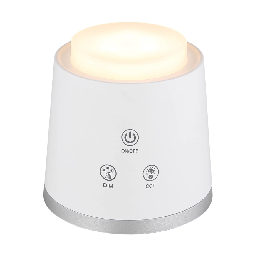 Globo - Dimbaar LED touch tafellampje 4in1 LED/6W/3,7V 3000K/4000K/6500K 1500 mAh USB wit