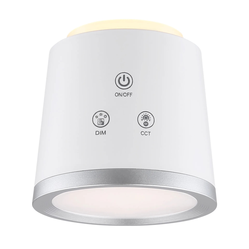 Globo - Dimbaar LED touch tafellampje 4in1 LED/6W/3,7V 3000K/4000K/6500K 1500 mAh USB wit
