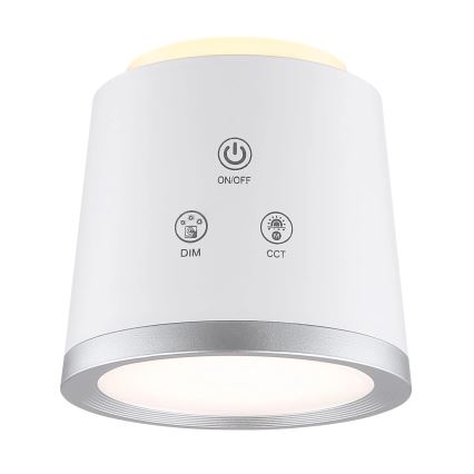 Globo - Dimbaar LED touch tafellampje 4in1 LED/6W/3,7V 3000K/4000K/6500K 1500 mAh USB wit