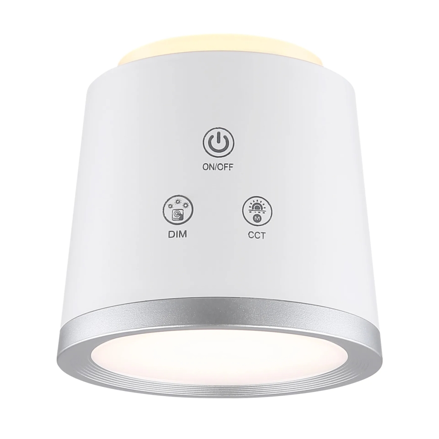 Globo - Dimbaar LED touch tafellampje 4in1 LED/6W/3,7V 3000K/4000K/6500K 1500 mAh USB wit