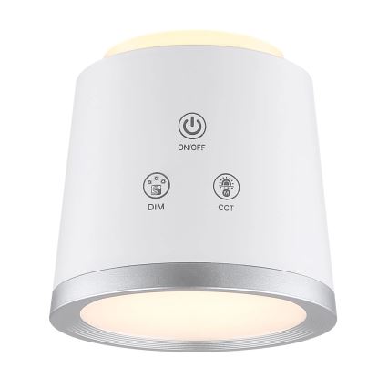 Globo - Dimbaar LED touch tafellampje 4in1 LED/6W/3,7V 3000K/4000K/6500K 1500 mAh USB wit