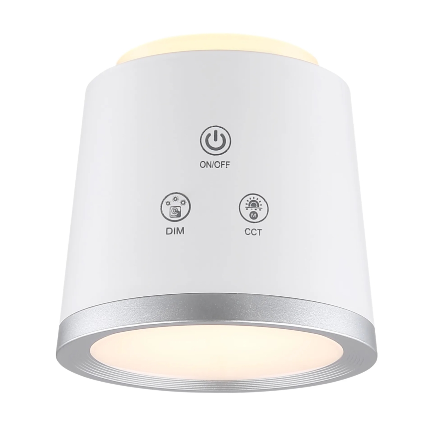 Globo - Dimbaar LED touch tafellampje 4in1 LED/6W/3,7V 3000K/4000K/6500K 1500 mAh USB wit