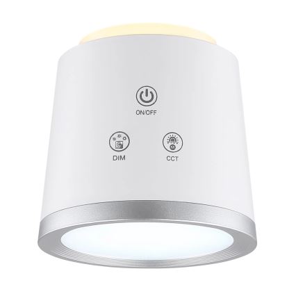 Globo - Dimbaar LED touch tafellampje 4in1 LED/6W/3,7V 3000K/4000K/6500K 1500 mAh USB wit