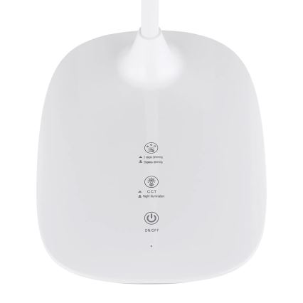 Globo - Dimbaar LED touch tafellampje LED/9W/230V 3000K/4000K/6500K CRI 90 wit