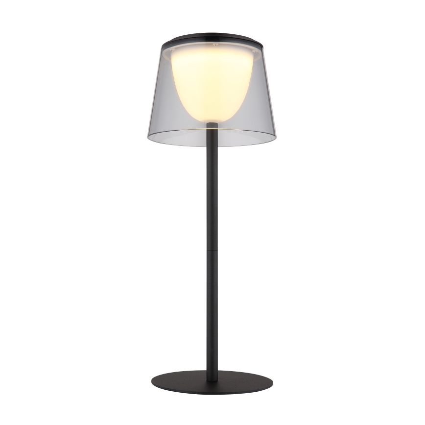 Globo - LED Dimbaar aanraken buitenshuis tafellamp LED/1,8W/5V IP44 1800 mAh zwart/gerookt