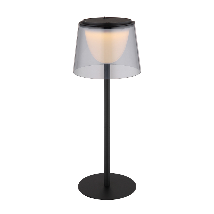 Globo - LED Dimbaar aanraken buitenshuis tafellamp LED/1,8W/5V IP44 1800 mAh zwart/gerookt