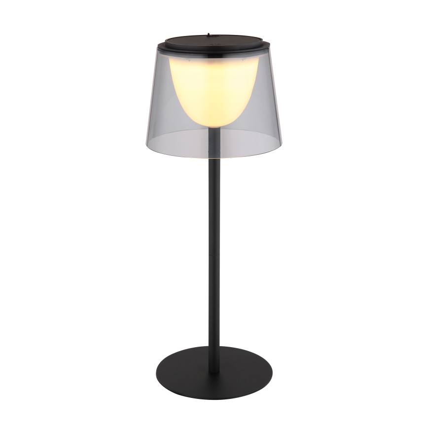 Globo - LED Dimbaar aanraken buitenshuis tafellamp LED/1,8W/5V IP44 1800 mAh zwart/gerookt