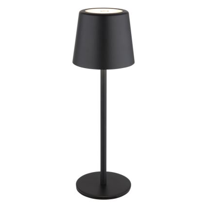 Globo - LED Dimbaar buitenshuis aanraken tafellamp LED/2W/5V 3000/4000/6000K 2200 mAh IP44 zwart