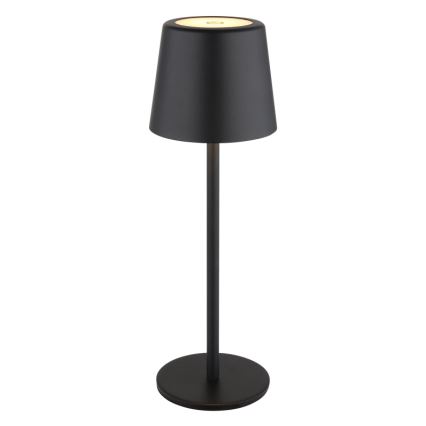 Globo - LED Dimbaar buitenshuis aanraken tafellamp LED/2W/5V 3000/4000/6000K 2200 mAh IP44 zwart