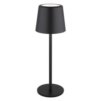 Globo - LED Dimbaar buitenshuis aanraken tafellamp LED/2W/5V 3000/4000/6000K 2200 mAh IP44 zwart