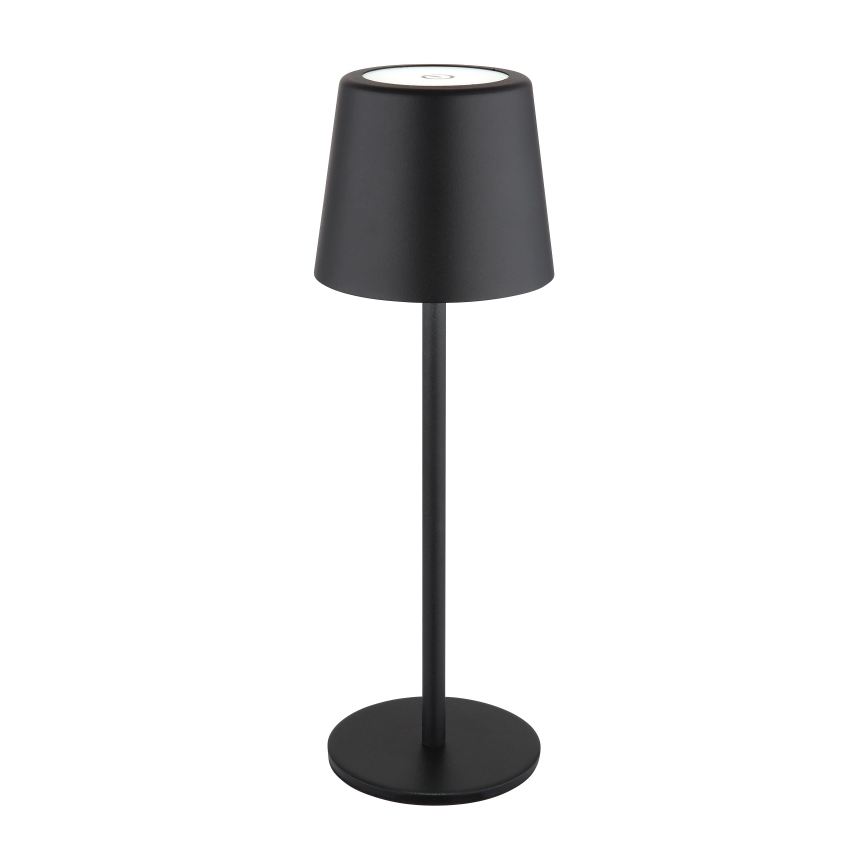 Globo - LED Dimbaar buitenshuis aanraken tafellamp LED/2W/5V 3000/4000/6000K 2200 mAh IP44 zwart