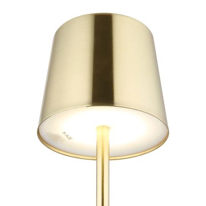 Globo - Dimbare LED-tafellamp met aanraakbediening en oplaadbare batterij LED/2W/3,7V 3000/4000/6000K 2200 mAh goudkleurig