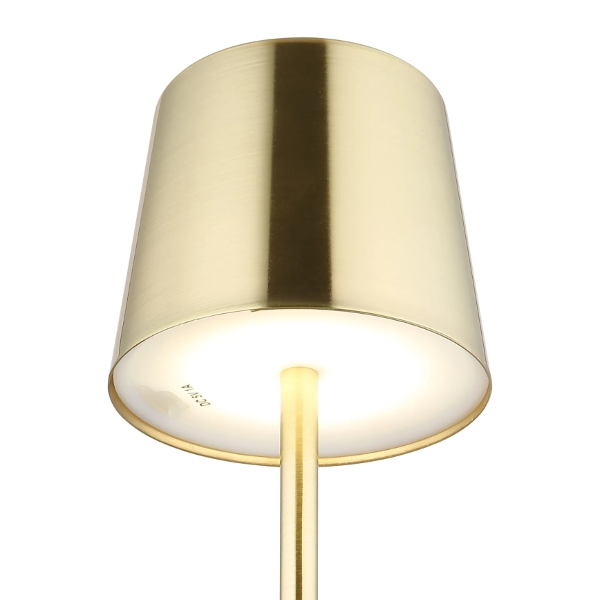 Globo - Dimbare LED-tafellamp met aanraakbediening en oplaadbare batterij LED/2W/3,7V 3000/4000/6000K 2200 mAh goudkleurig
