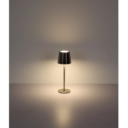 Globo - LED-dimbare aanraakgevoelige oplaadbare tafellamp LED/2W/3,7V 3000/4000/6000K 2200 mAh glanzend chroom