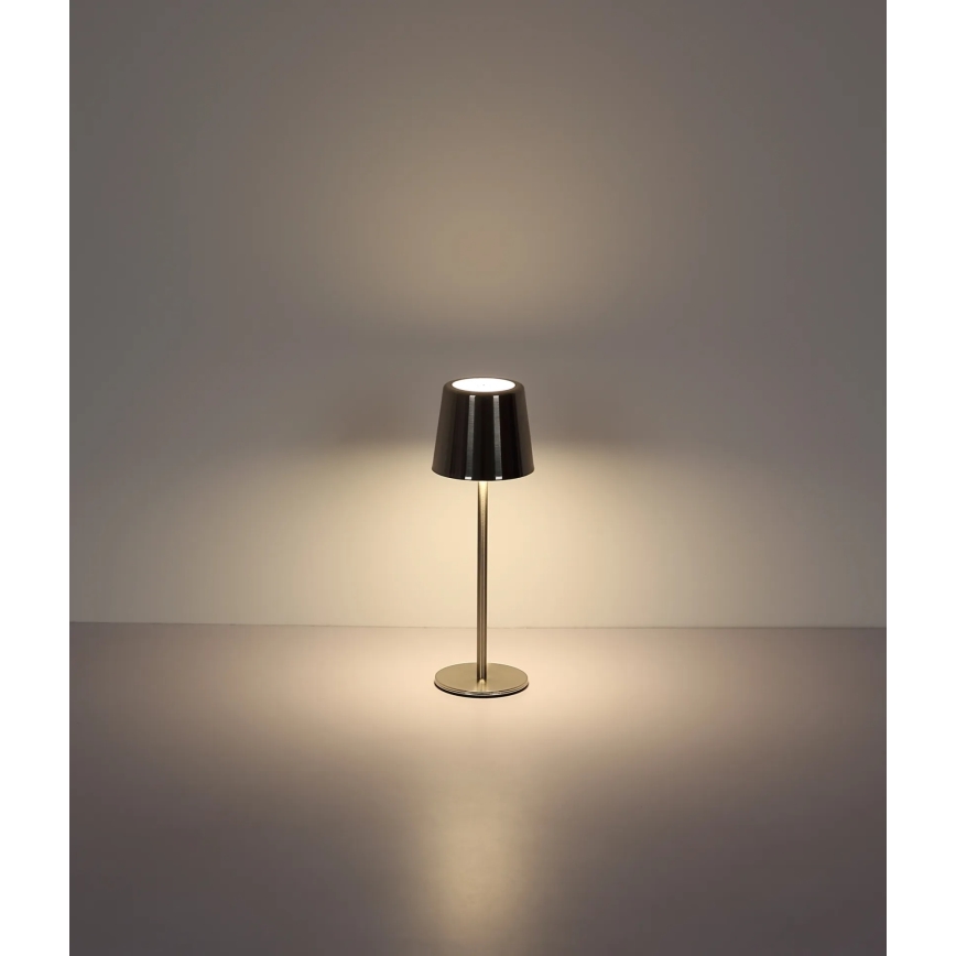 Globo - LED-dimbare aanraakgevoelige oplaadbare tafellamp LED/2W/3,7V 3000/4000/6000K 2200 mAh glanzend chroom