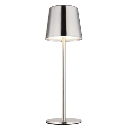Globo - LED-dimbare aanraakgevoelige oplaadbare tafellamp LED/2W/3,7V 3000/4000/6000K 2200 mAh glanzend chroom