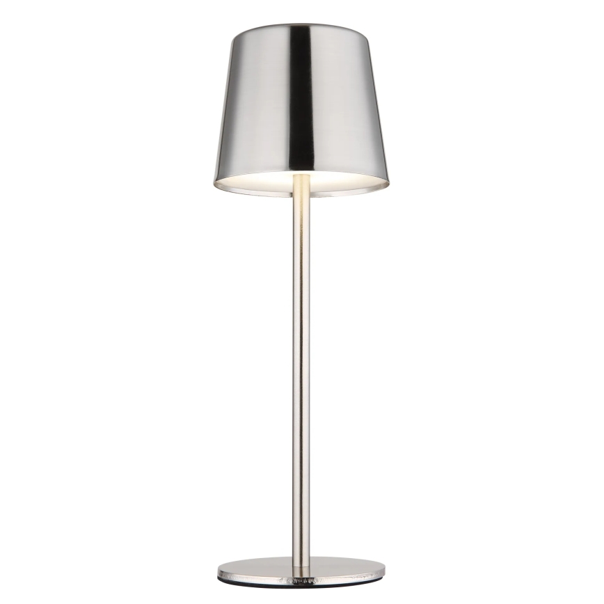 Globo - LED-dimbare aanraakgevoelige oplaadbare tafellamp LED/2W/3,7V 3000/4000/6000K 2200 mAh glanzend chroom