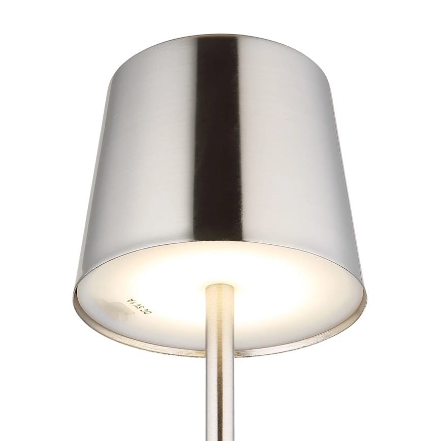 Globo - LED-dimbare aanraakgevoelige oplaadbare tafellamp LED/2W/3,7V 3000/4000/6000K 2200 mAh glanzend chroom
