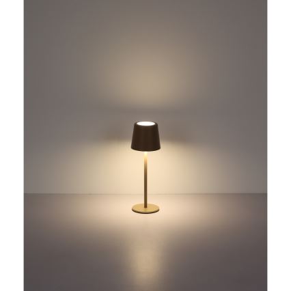 Globo - LED Dimbaar buitenshuis aanraken tafellamp LED/2W/5V 3000/4000/6000K 2200 mAh IP44 crème