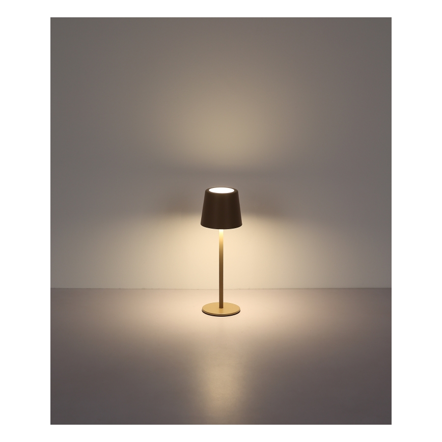 Globo - LED Dimbaar buitenshuis aanraken tafellamp LED/2W/5V 3000/4000/6000K 2200 mAh IP44 crème