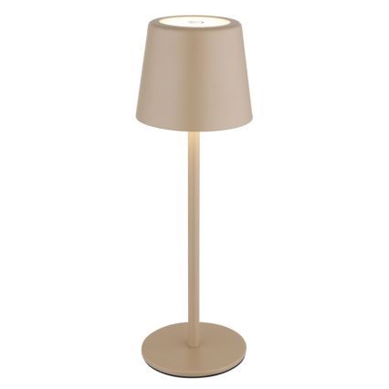 Globo - LED Dimbaar buitenshuis aanraken tafellamp LED/2W/5V 3000/4000/6000K 2200 mAh IP44 crème