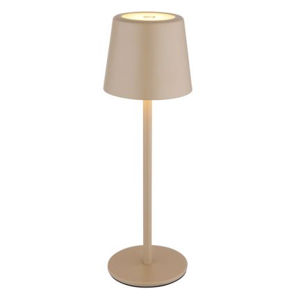 Globo - LED Dimbaar buitenshuis aanraken tafellamp LED/2W/5V 3000/4000/6000K 2200 mAh IP44 crème