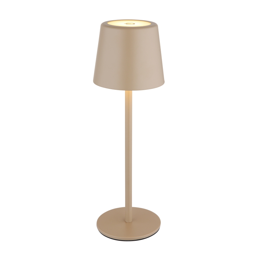 Globo - LED Dimbaar buitenshuis aanraken tafellamp LED/2W/5V 3000/4000/6000K 2200 mAh IP44 crème