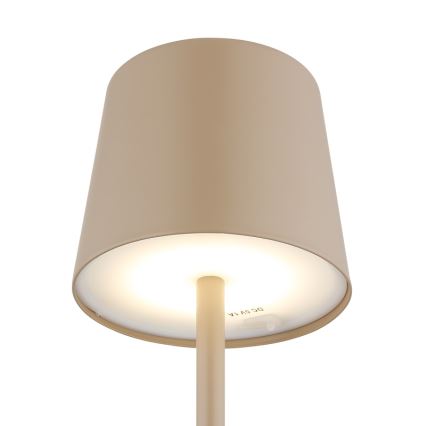 Globo - LED Dimbaar buitenshuis aanraken tafellamp LED/2W/5V 3000/4000/6000K 2200 mAh IP44 crème