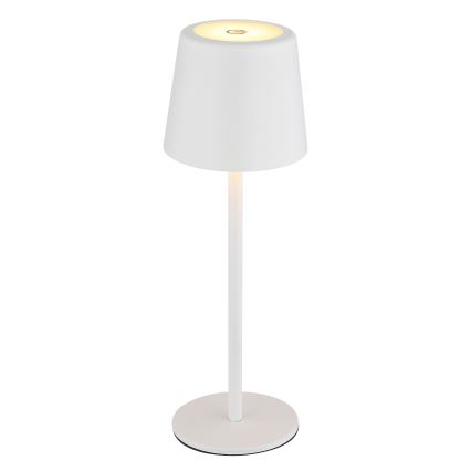 Globo - LED Dimbaar buitenshuis aanraken tafellamp LED/2W/5V 3000/4000/6000K 2200 mAh IP44 wit