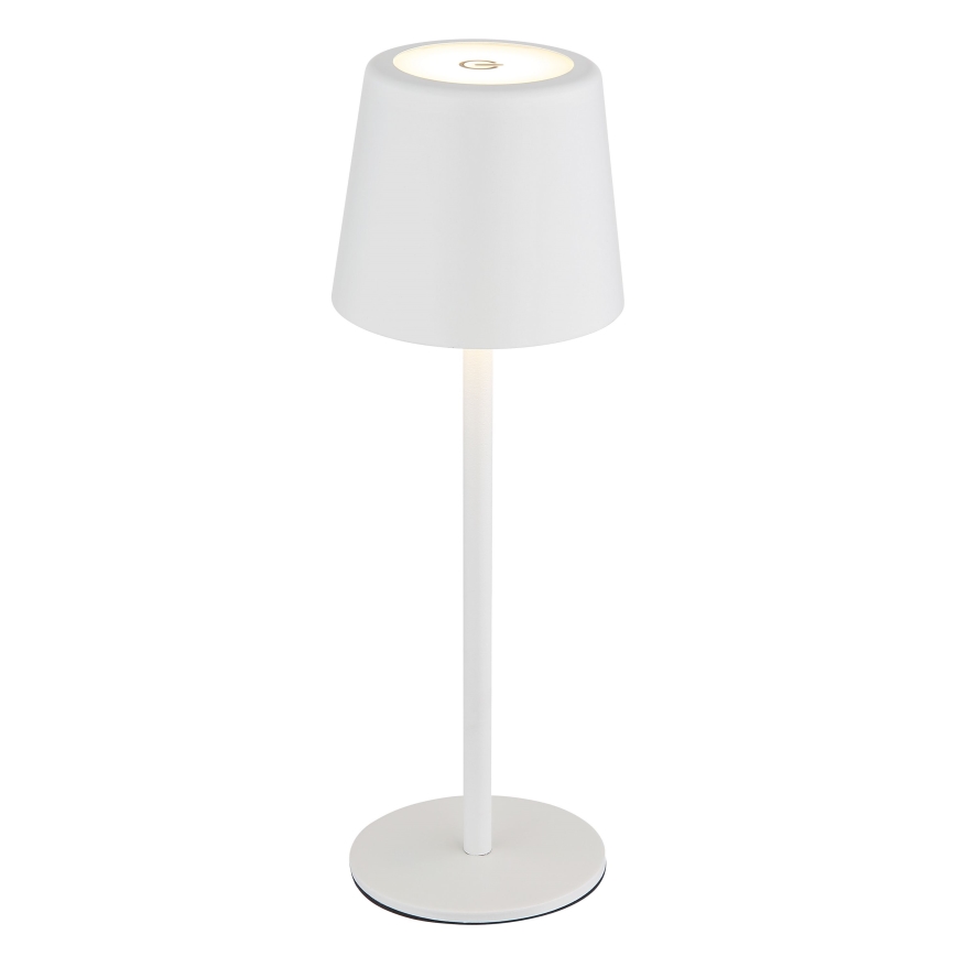 Globo - LED Dimbaar buitenshuis aanraken tafellamp LED/2W/5V 3000/4000/6000K 2200 mAh IP44 wit