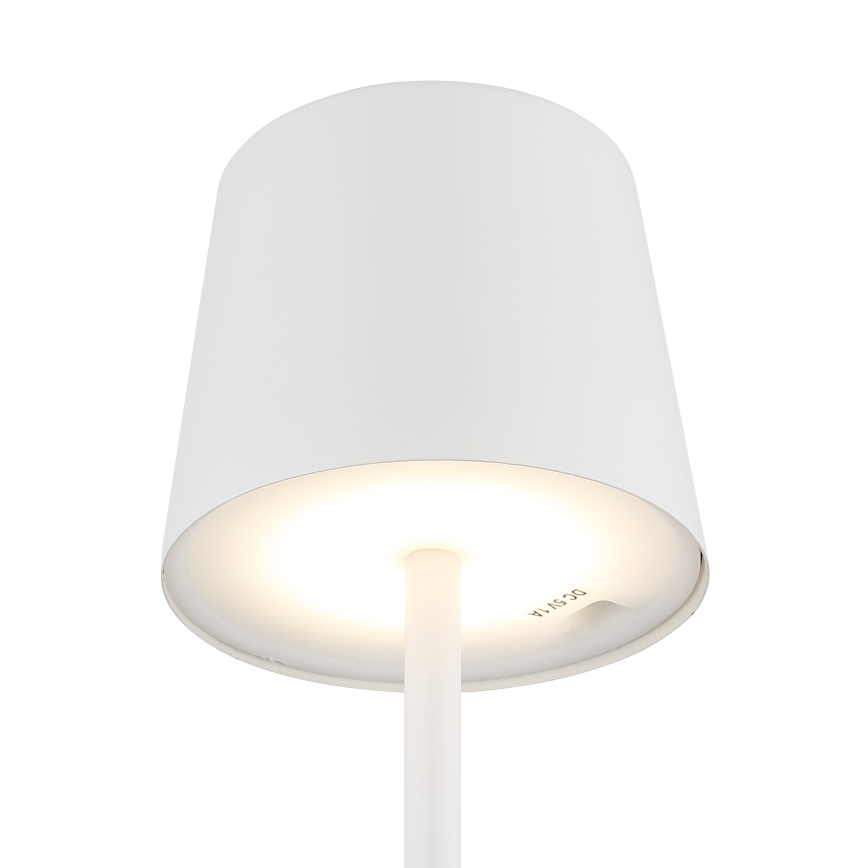 Globo - LED Dimbaar buitenshuis aanraken tafellamp LED/2W/5V 3000/4000/6000K 2200 mAh IP44 wit