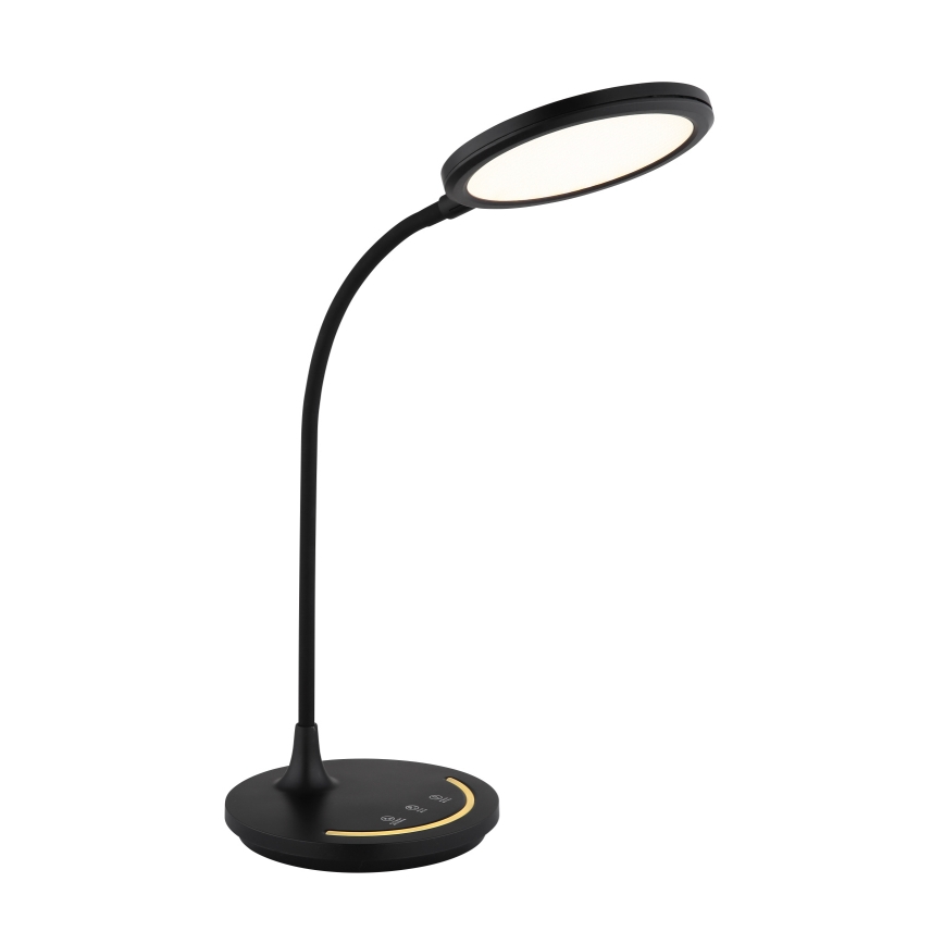 Globo - LED Dimbaar flexibel aanraken tafellamp LED/12W/230V 3000/4000/6500K CRI 90 zwart