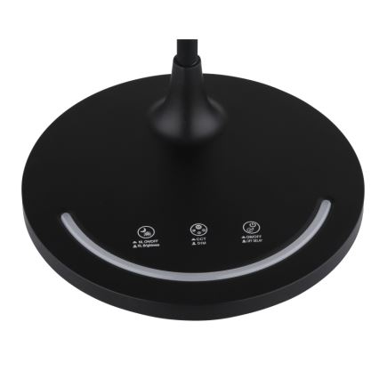 Globo - LED Dimbaar flexibel aanraken tafellamp LED/12W/230V 3000/4000/6500K CRI 90 zwart