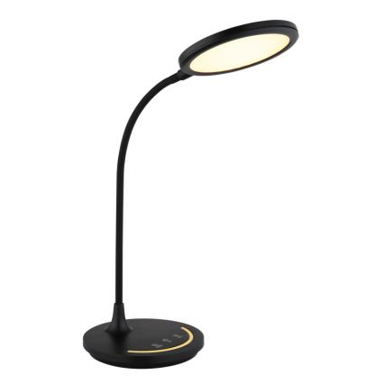 Globo - LED Dimbaar flexibel aanraken tafellamp LED/12W/230V 3000/4000/6500K CRI 90 zwart